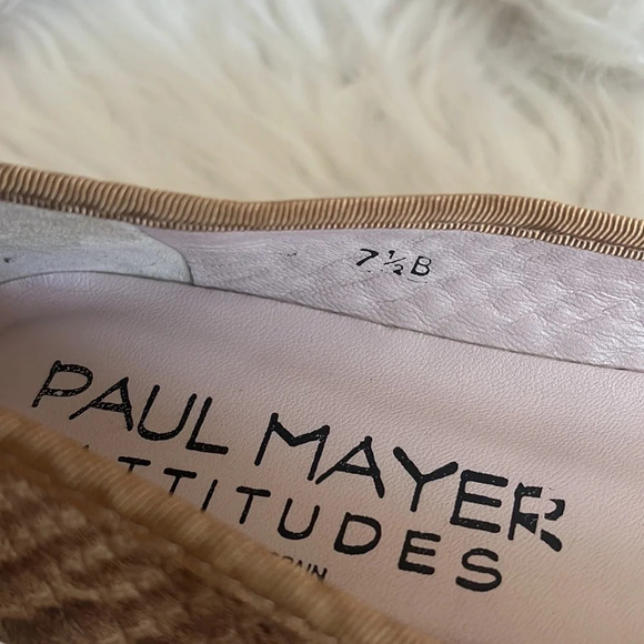 New Paul Mayer Attitudes Bingo Python Brown Ballet Flats Sz-7.5 - Picture 6 of 7
